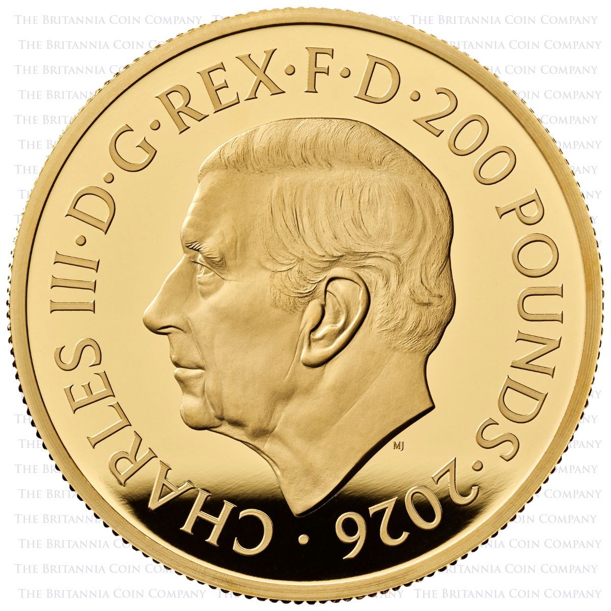 UK26AG2 2026 The Angel Two Ounce Gold Proof Coin Obverse