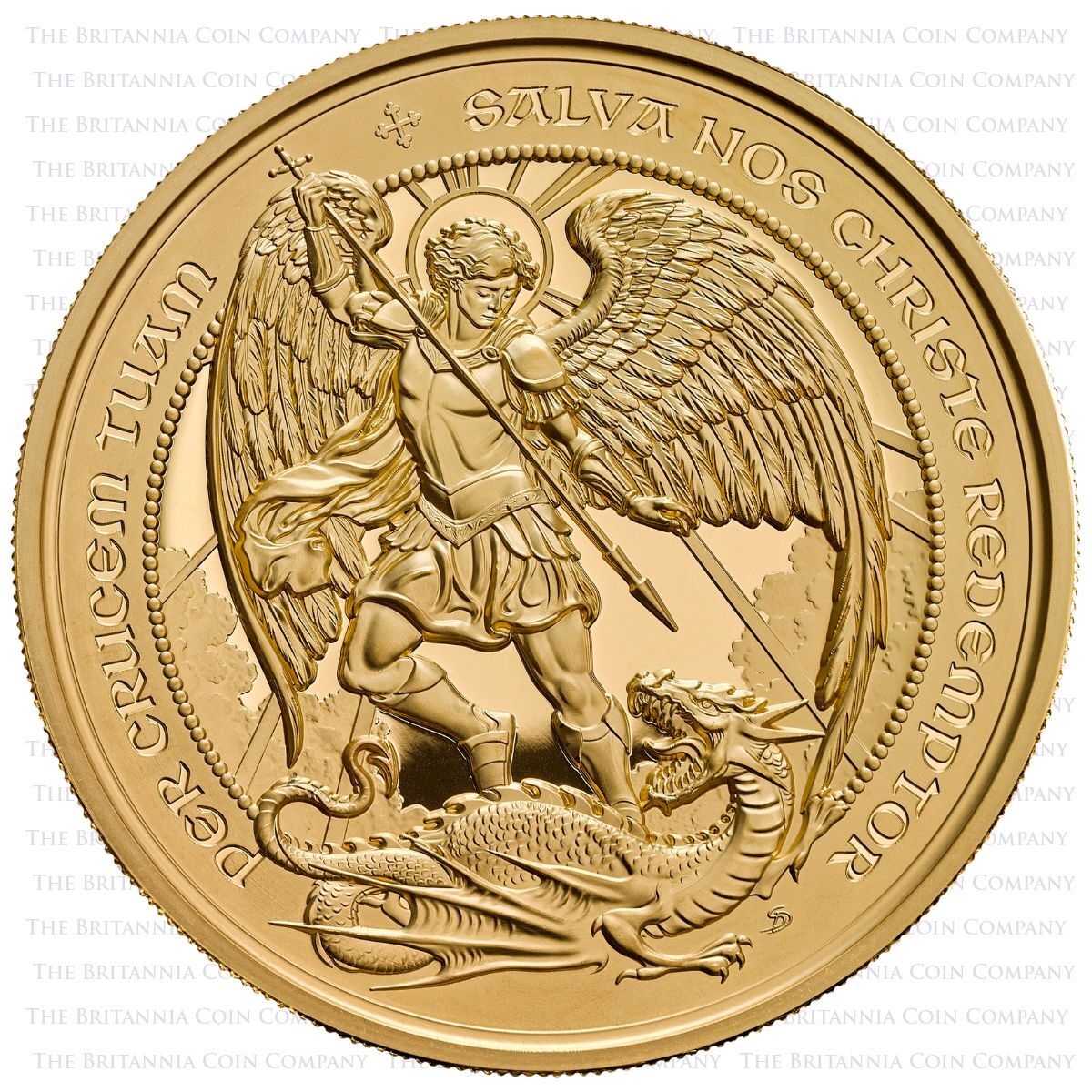 UK26AG5 2026 The Angel Five Ounce Gold Proof Coin Reverse