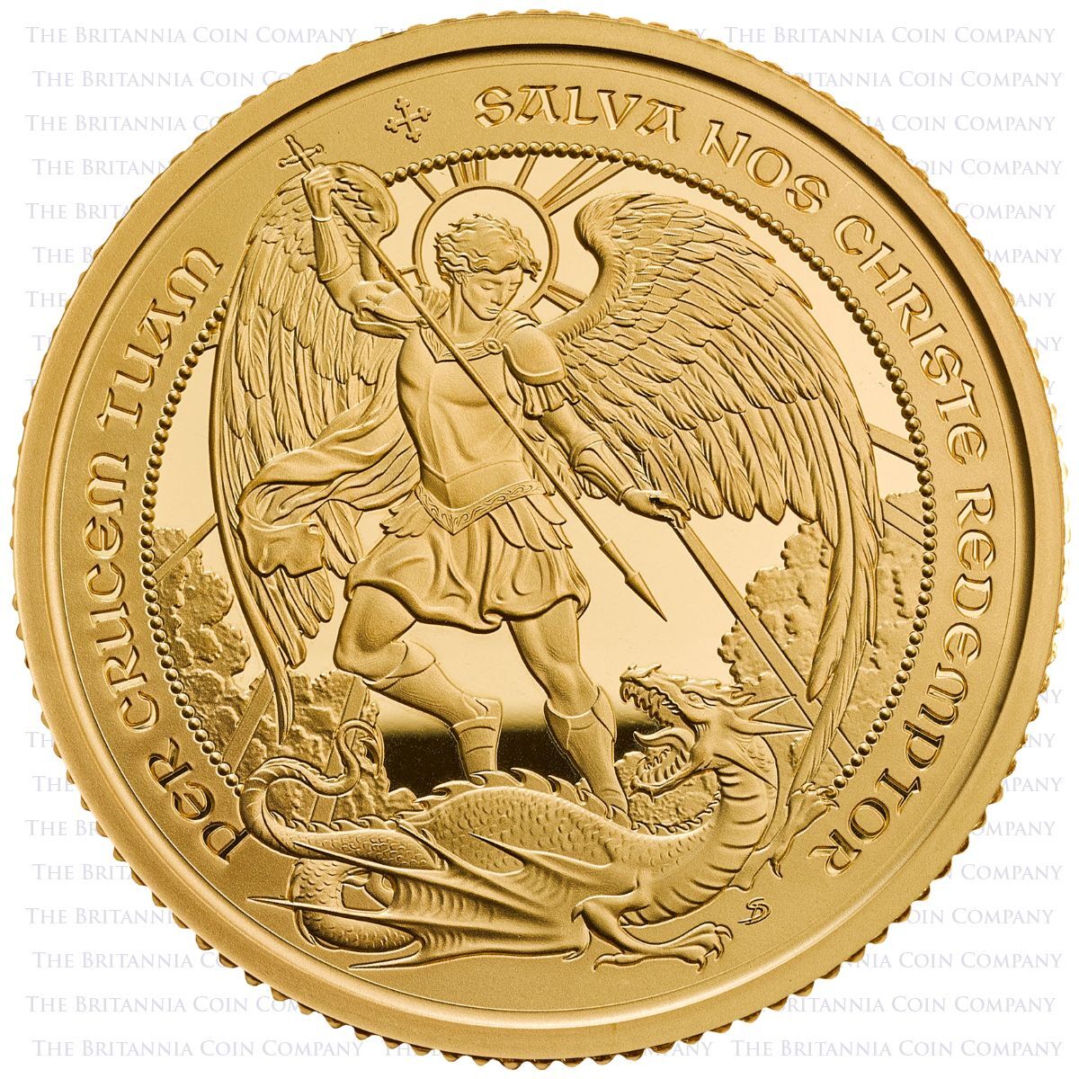 UK26AGQ 2026 The Angel Quarter Ounce Gold Proof Coin Reverse
