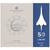 UK26CCBU 2026 Concorde Fifty Pence Brilliant Uncirculated Coin Thumbnail