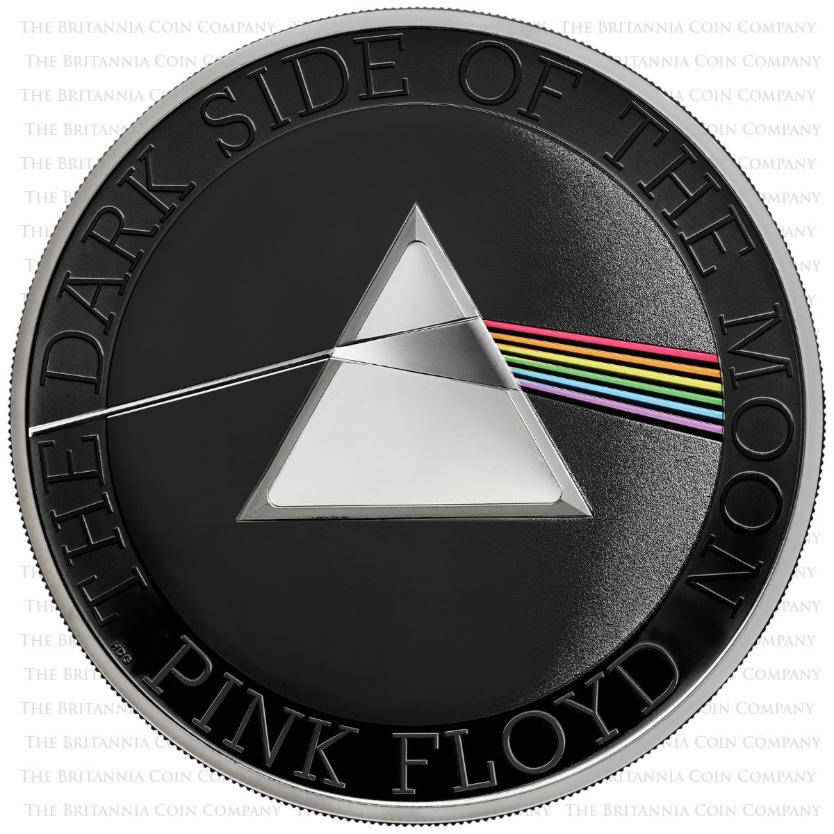 UK26PF10S 2026 Pink Floyd Ten Ounce Silver Proof Music Legends Coin Reverse