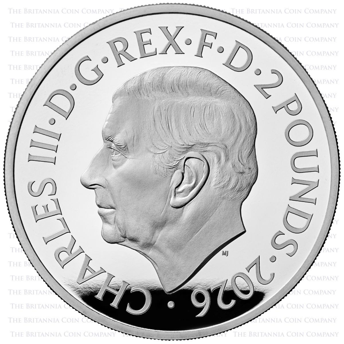 UK26PF1S 2026 Pink Floyd One Ounce Coloured Silver Proof Music Legends Coin Obverse