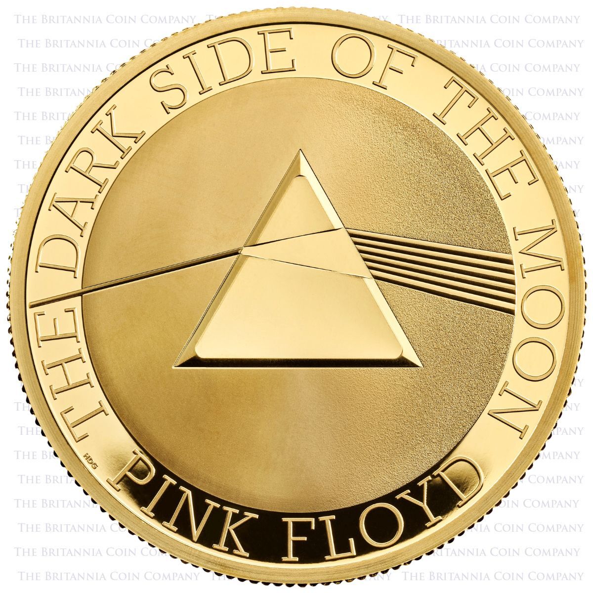 UK26PF2G 2026 Pink Floyd Two Ounce Gold Proof Music Legends Coin Reverse