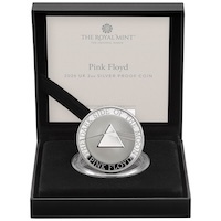 UK26PF2S 2026 Pink Floyd Two Ounce Silver Proof Music Legends Coin Thumbnail