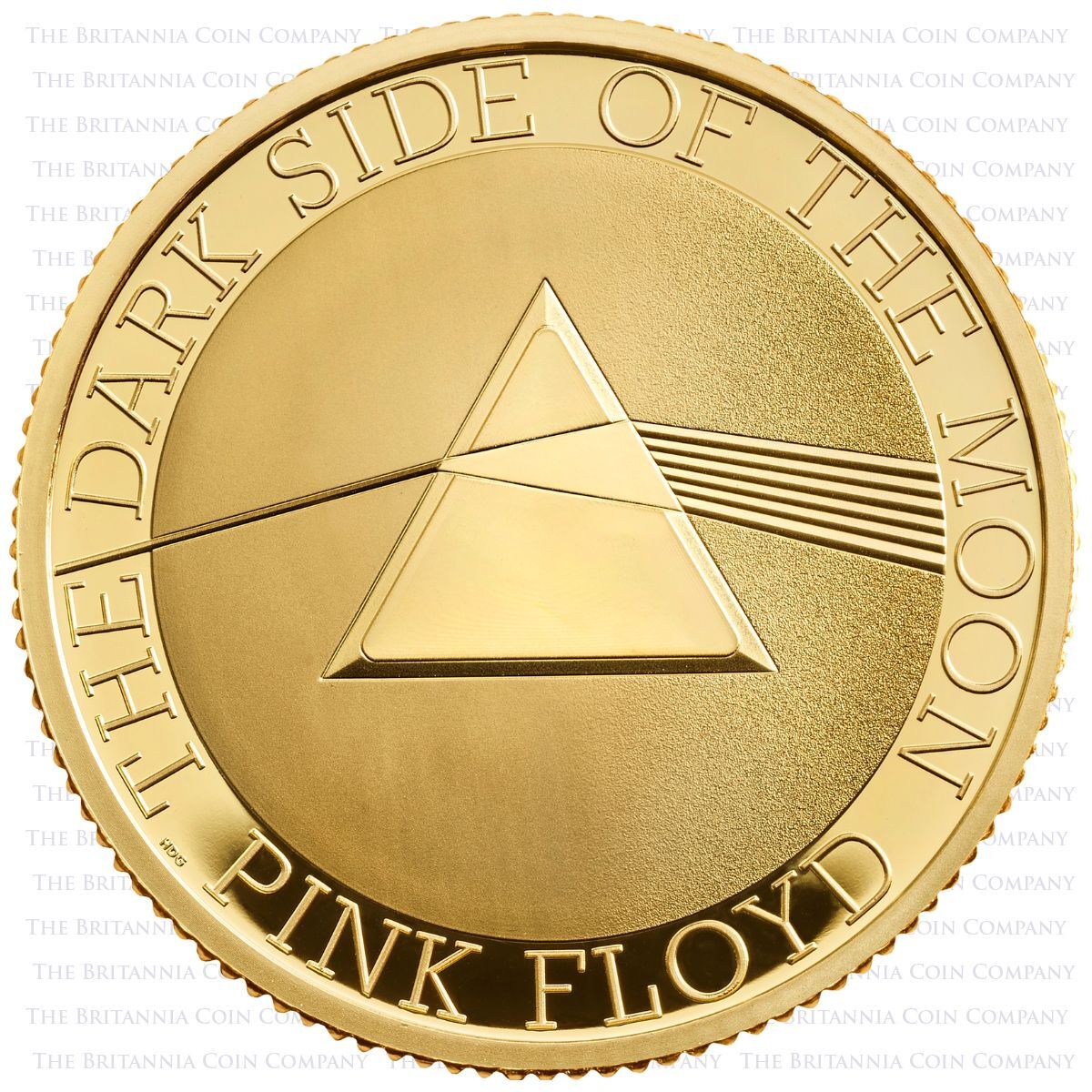 UK26PFQG 2026 Pink Floyd Quarter Ounce Gold Proof Music Legends Coin Reverse