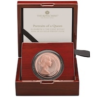 UK26QE5GP 2026 Mary Gillick Effigy Five Pound Crown Gold Proof Portraits Of A Queen Coin Thumbnail