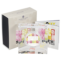 Uk26SG1S 2026 Spice Girls One Ounce Coloured Silver Proof Music Legends Coin Thumbnail