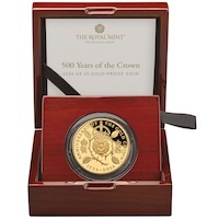 UK26TCGP 2026 500 Years Of The Crown Five Pound Gold Proof Coin Thumbnail