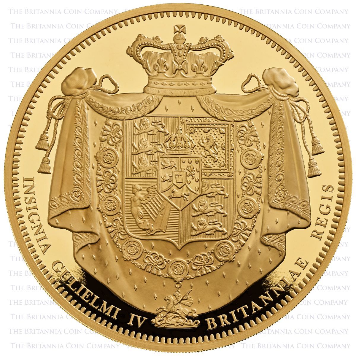 UK26WCGK 2026 William IV 1831 Crown One Kilogram Gold Proof Great Engravers Coin Reverse