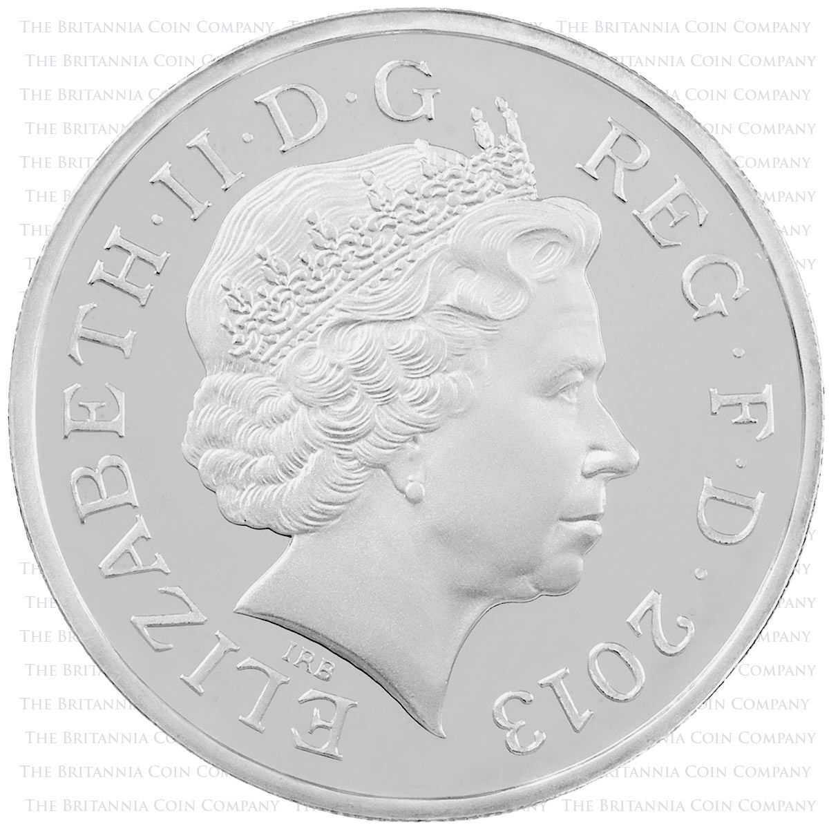 2013 30th Anniversary One Pound Silver Proof Coin Set Obverses