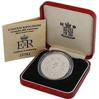 1993 Coronation 40th Anniversary £5 Crown Silver Proof Thumbnail