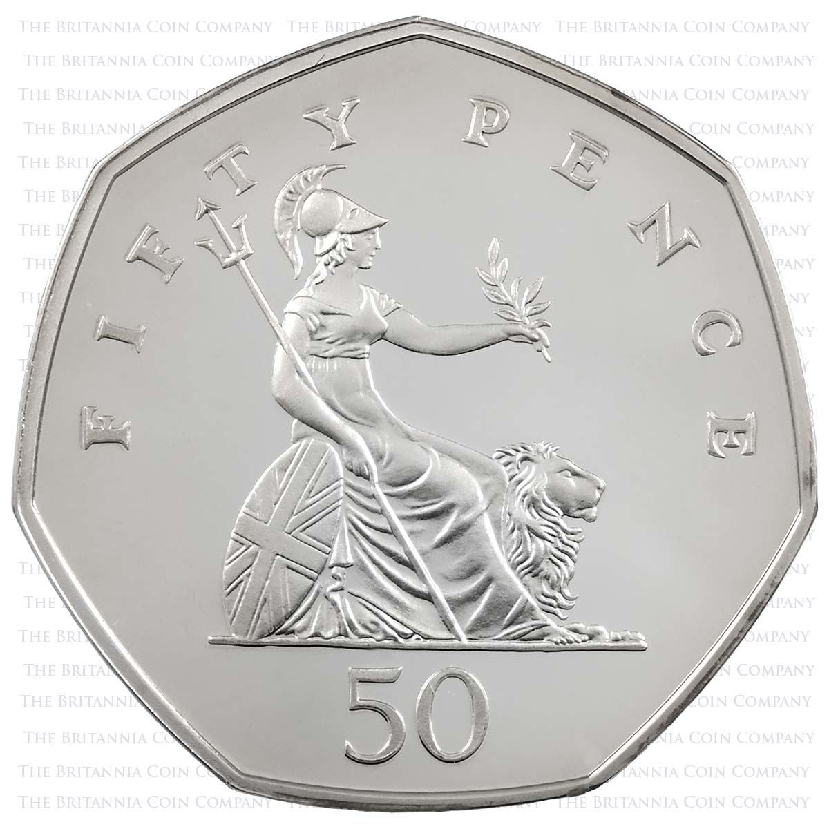 1997 New Smaller 50p Silver Proof Reverse
