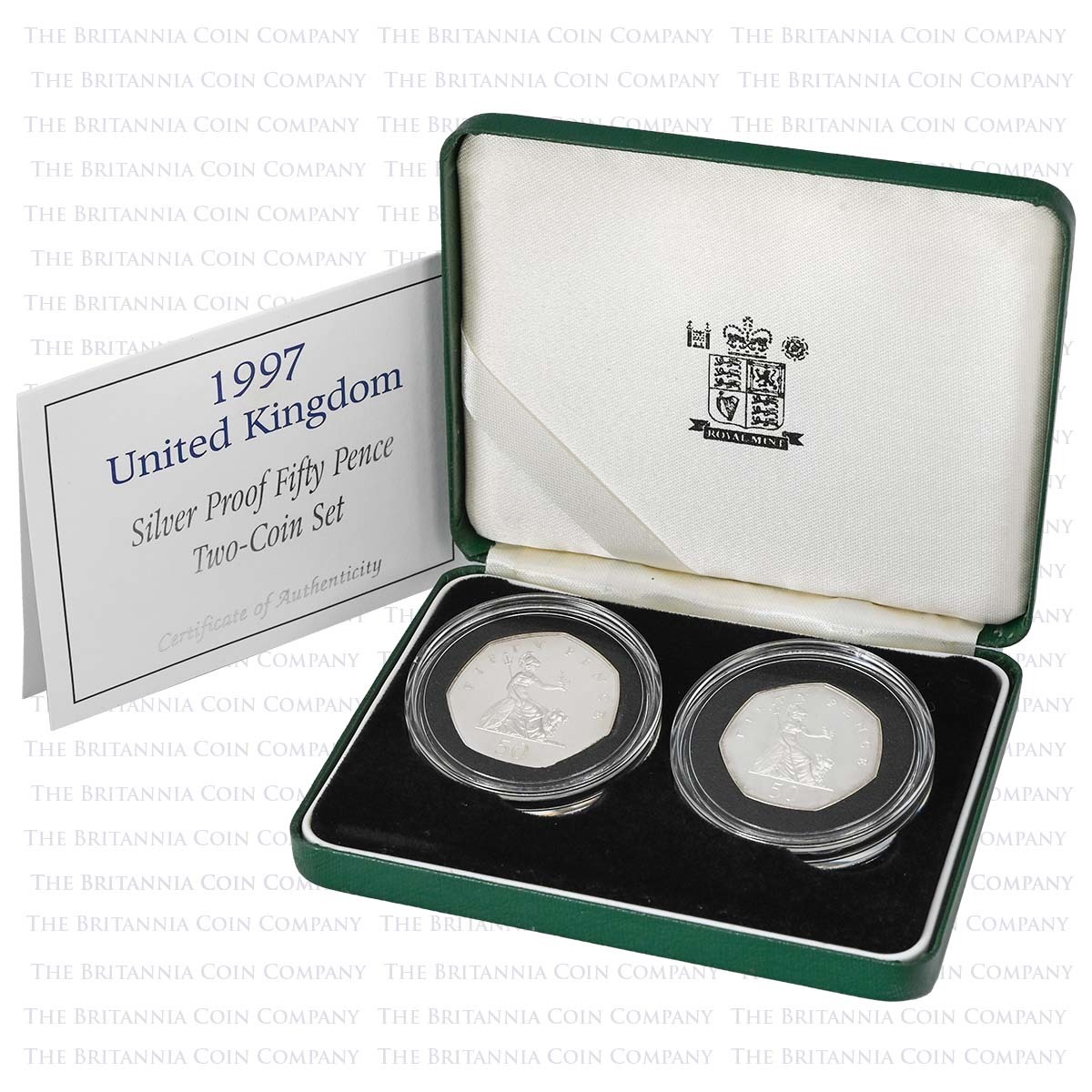 1997 Old and New 50p Set Silver Proof Boxed