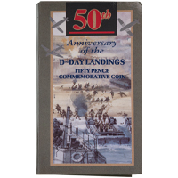 1994 D-Day Landings 50th Anniversary Fifty Pence Brilliant Uncirculated Coin In Folder Thumbnail