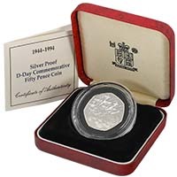 1994 D-Day 50p Silver Proof Thumbnail