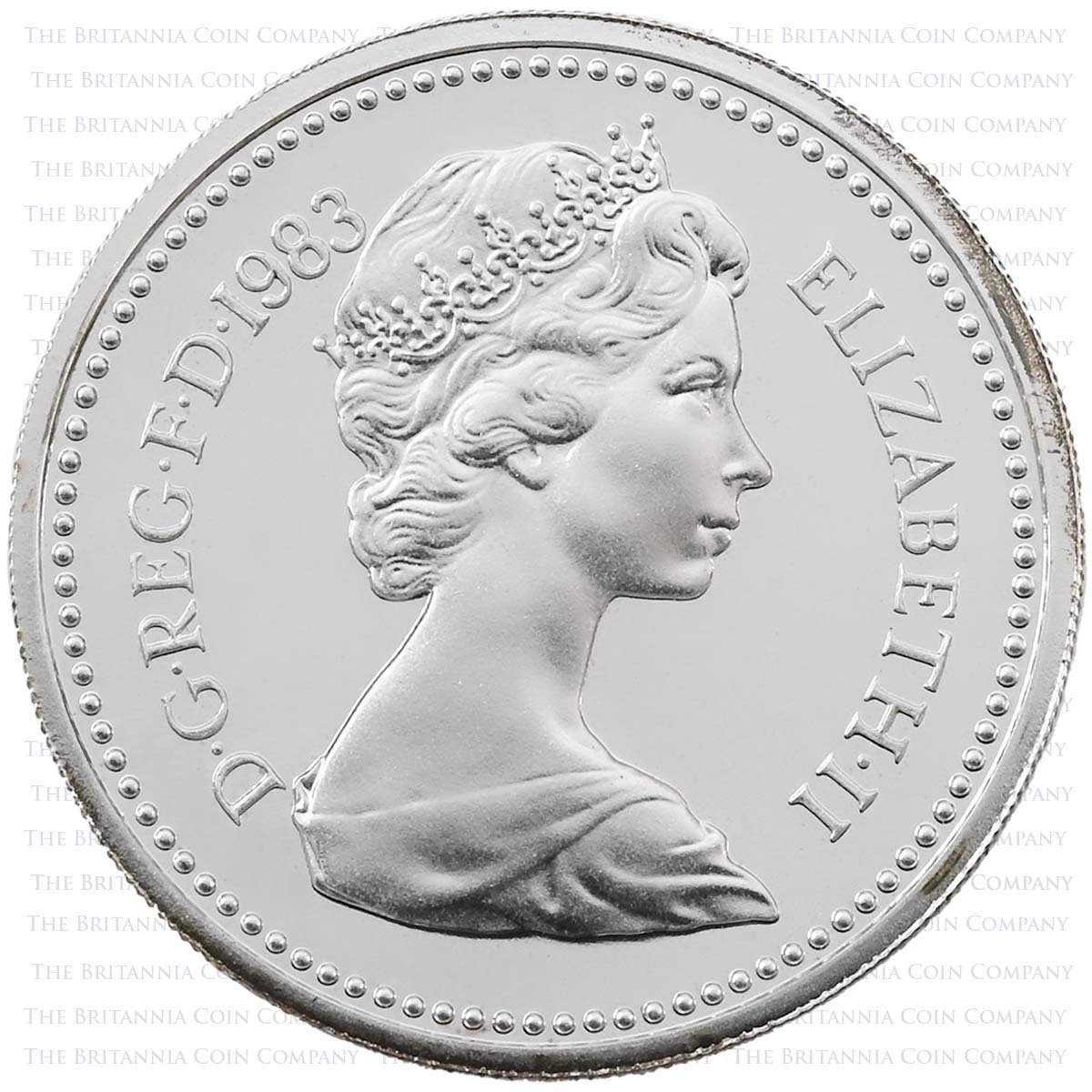 1983 Royal Arms £1 Piedfort Silver Proof Obverse