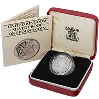 1983 Royal Arms £1 Silver Proof Thumbnail