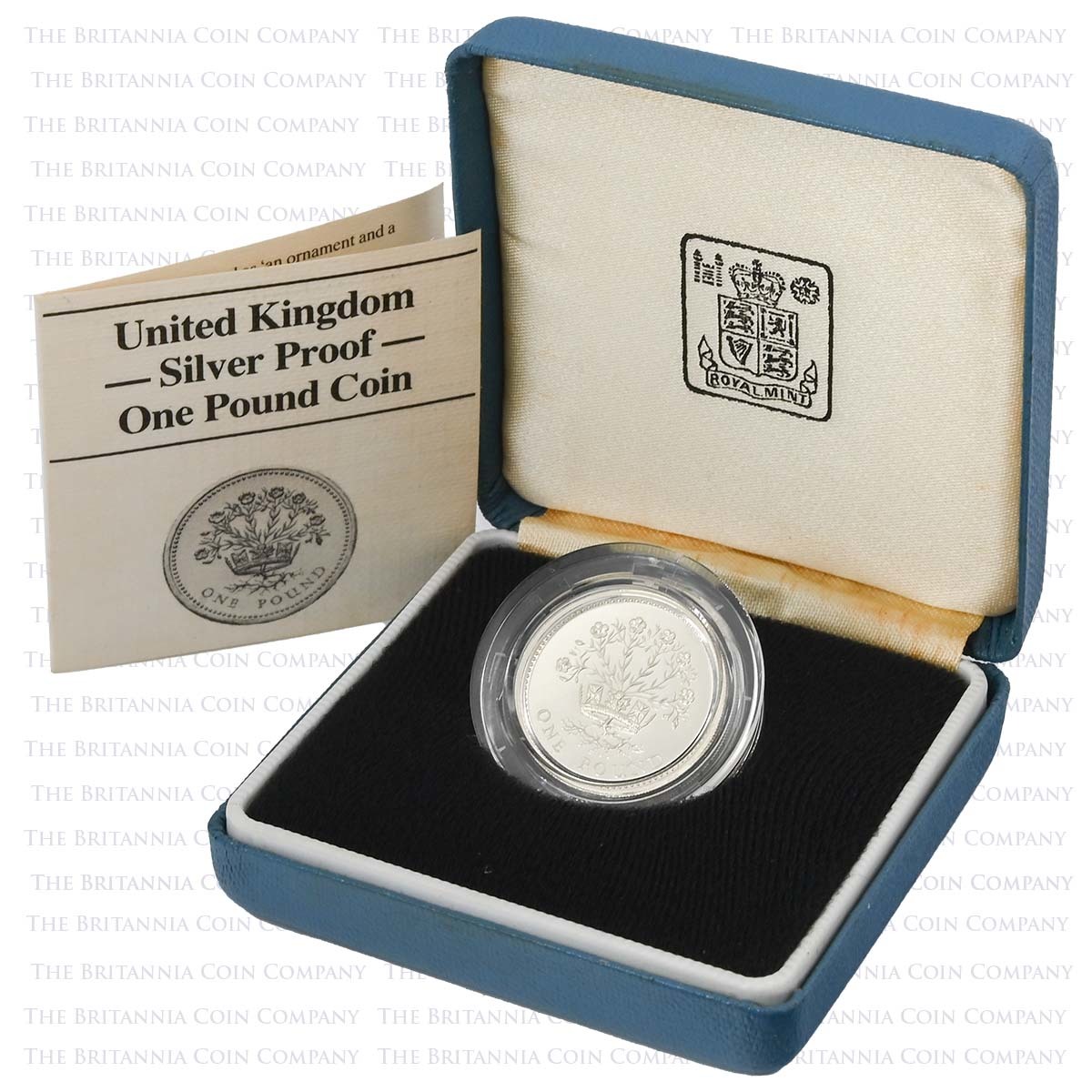 1986 Irish Flax Plant £1 Silver Proof Boxed