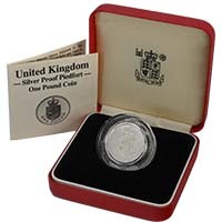 1988 Royal Shield £1 Piedfort Silver Proof Thumbnail