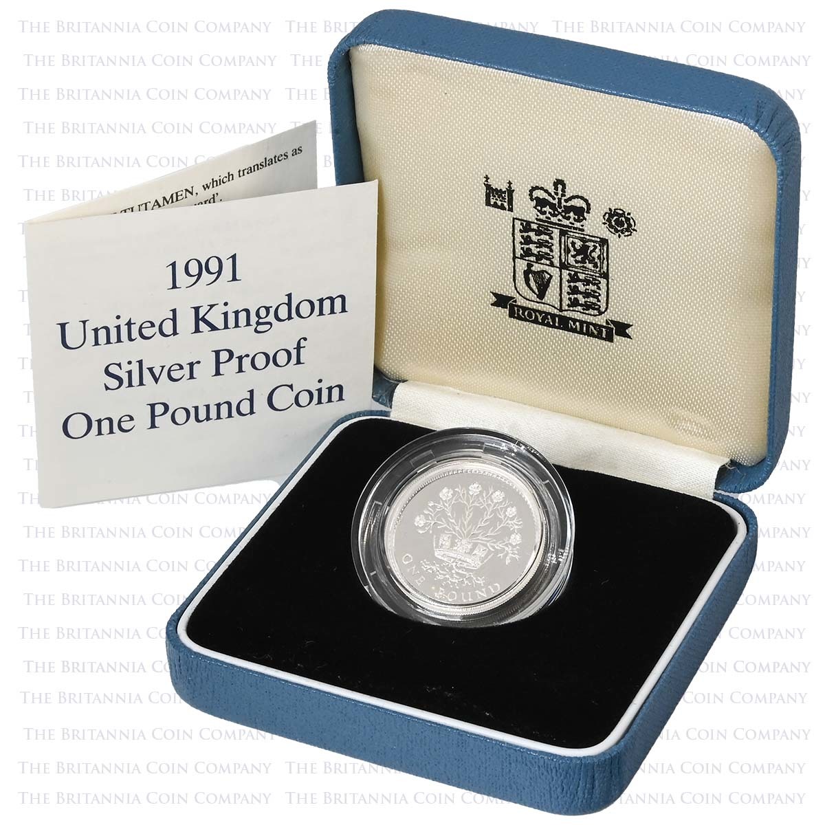 1991 Northern Ireland Flax Plant £1 Silver Proof Boxed