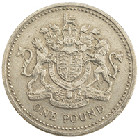 1993 Royal Arms One Pound Circulated Coin Thumbnail