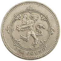 1994 Scottish Lion One Pound Coin Thumbnail