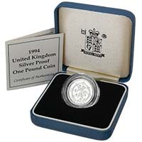 1994 Scottish Lion £1 Silver Proof Thumbnail