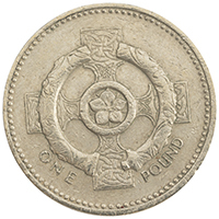 1996 Celtic Cross One Pound Coin Thumbnail