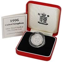 1996 Northern Ireland Celtic Cross £1 Piedfort Silver Proof Thumbnail