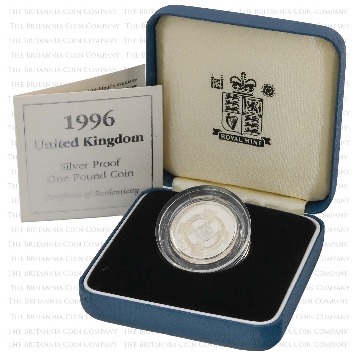 1996 Northern Ireland Celtic Cross £1 Silver Proof Boxed
