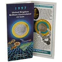 1997 Shoulders Of Giants Technology Definitive £2 Brilliant Uncirculated In Folder Thumbnail
