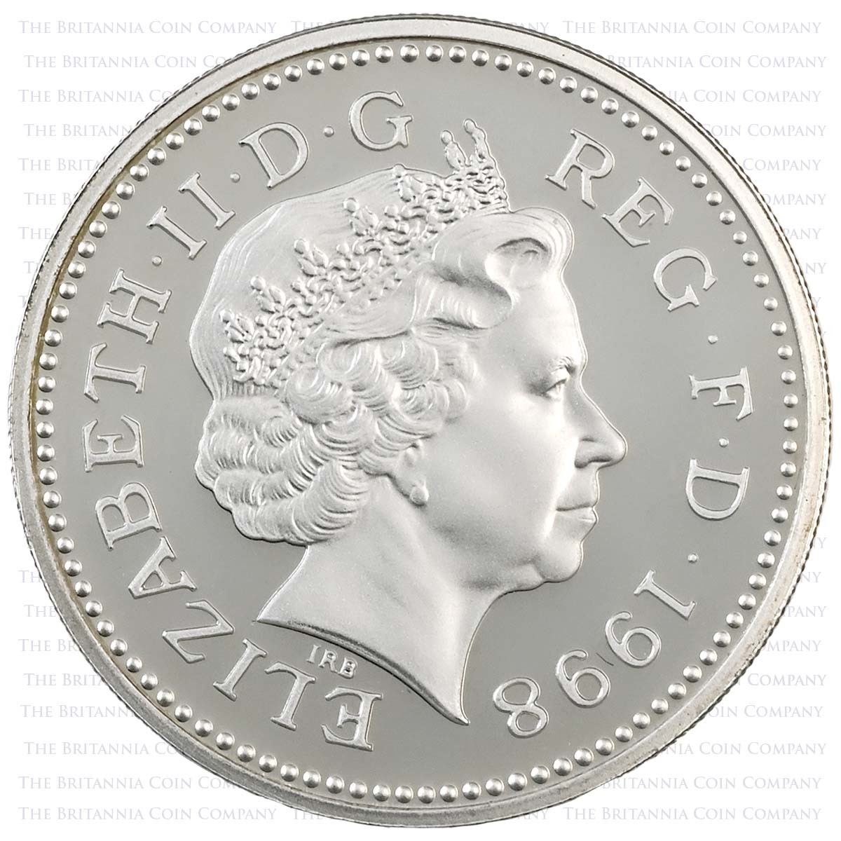 1998 Royal Arms £1 Piedfort Silver Proof Obverse