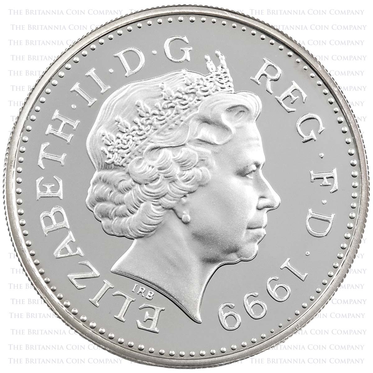 1999 Scottish Lion £1 Piedfort Silver Proof Obverse