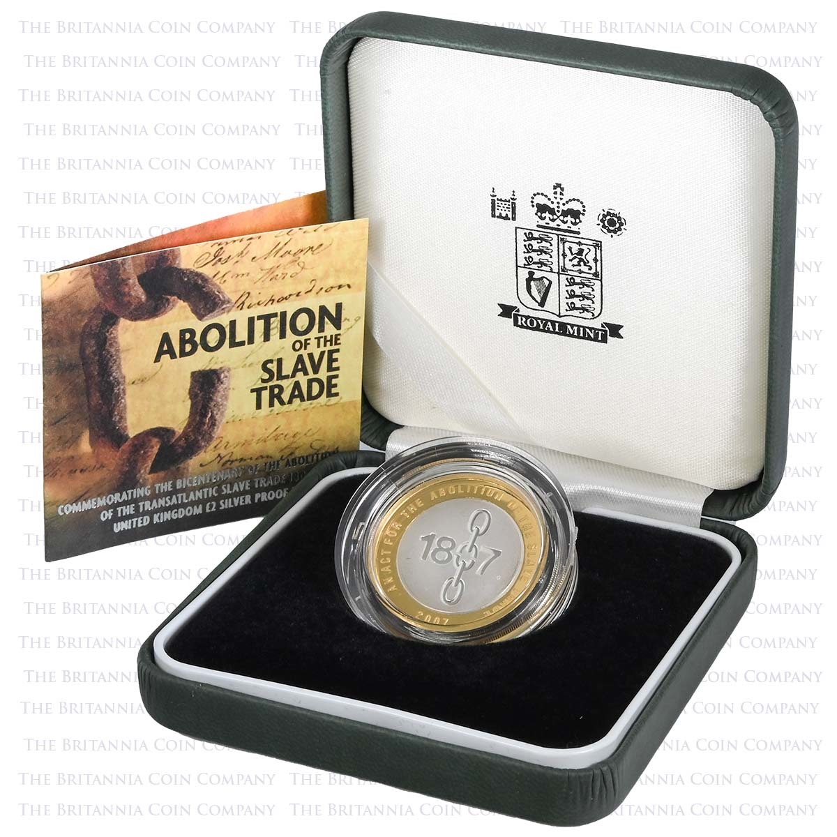 UKASTPF 2007 Abolition of the Slave Trade £2 Piedfort Silver Proof Boxed