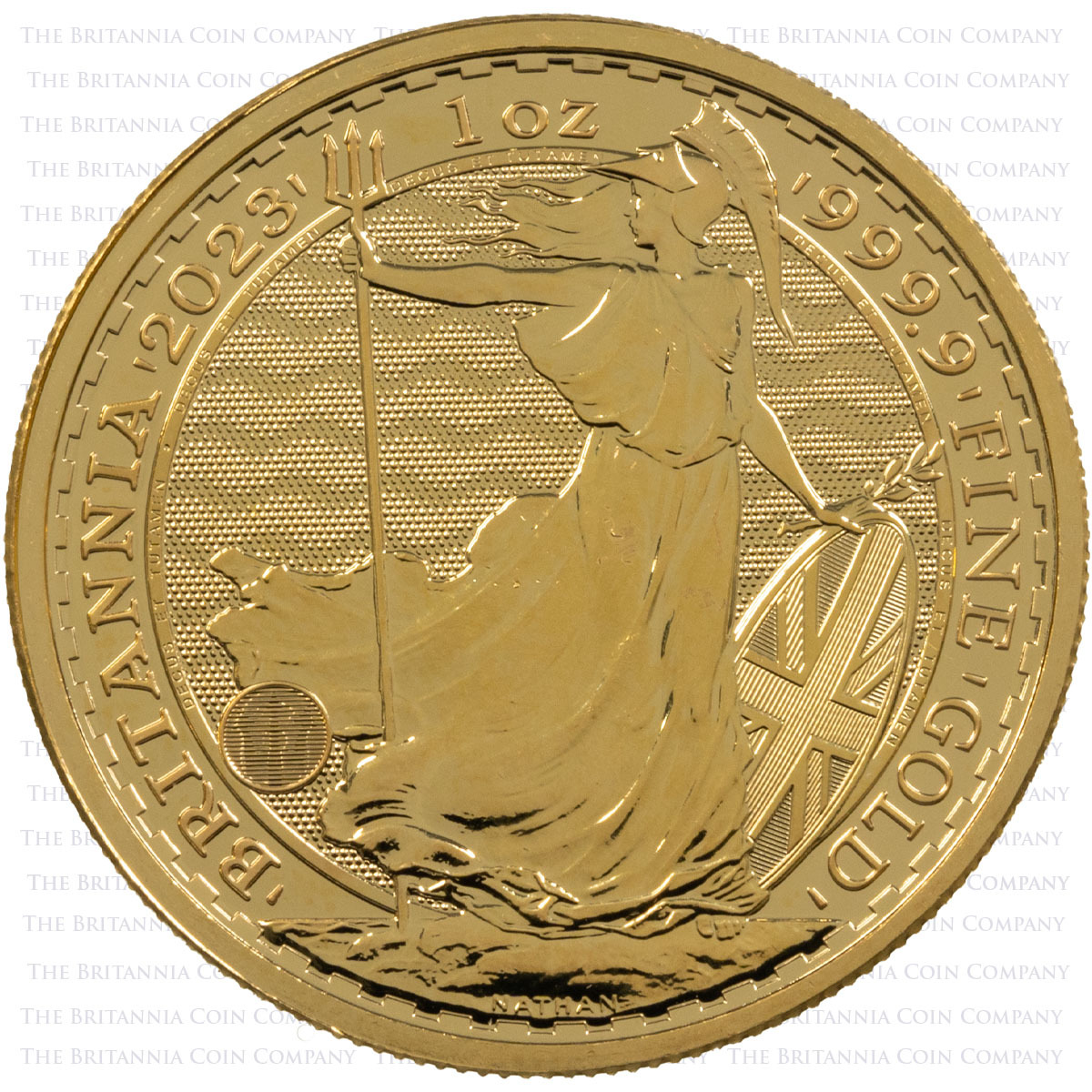 UKBGB231CKC 2023 Britannia One Ounce Gold Bullion Coin King Charles III Reverse