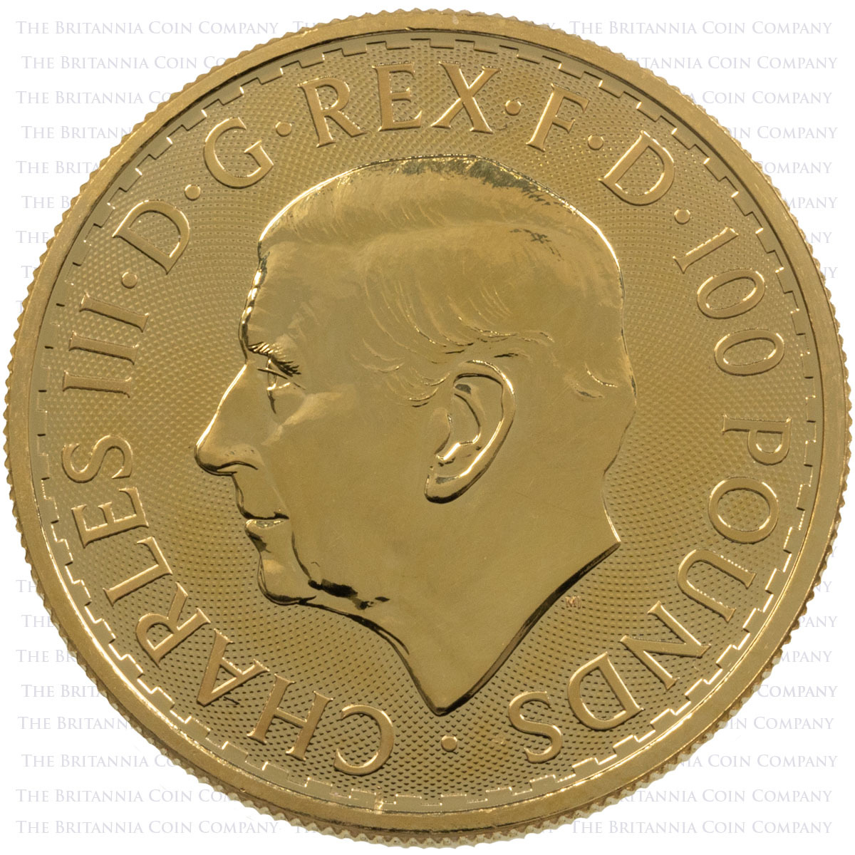 UKBGB231CKC 2023 Britannia One Ounce Gold Bullion Coin King Charles III Obverse