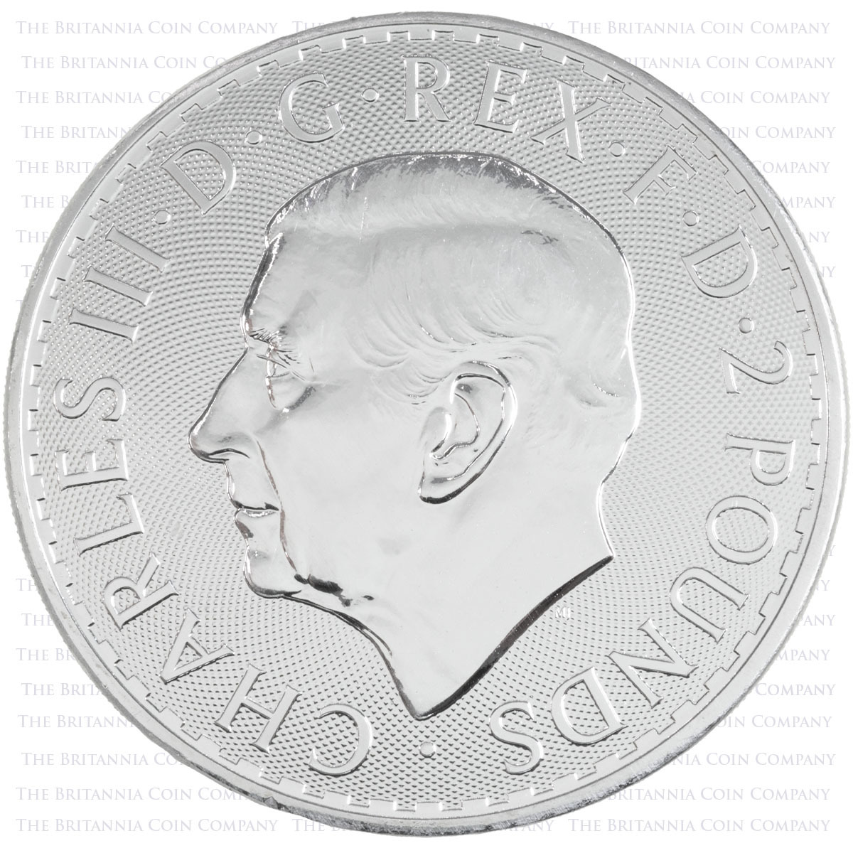 2023 Britannia One Ounce Silver Bullion 500 Coin Monster Box King Charles III Coin Obverse
