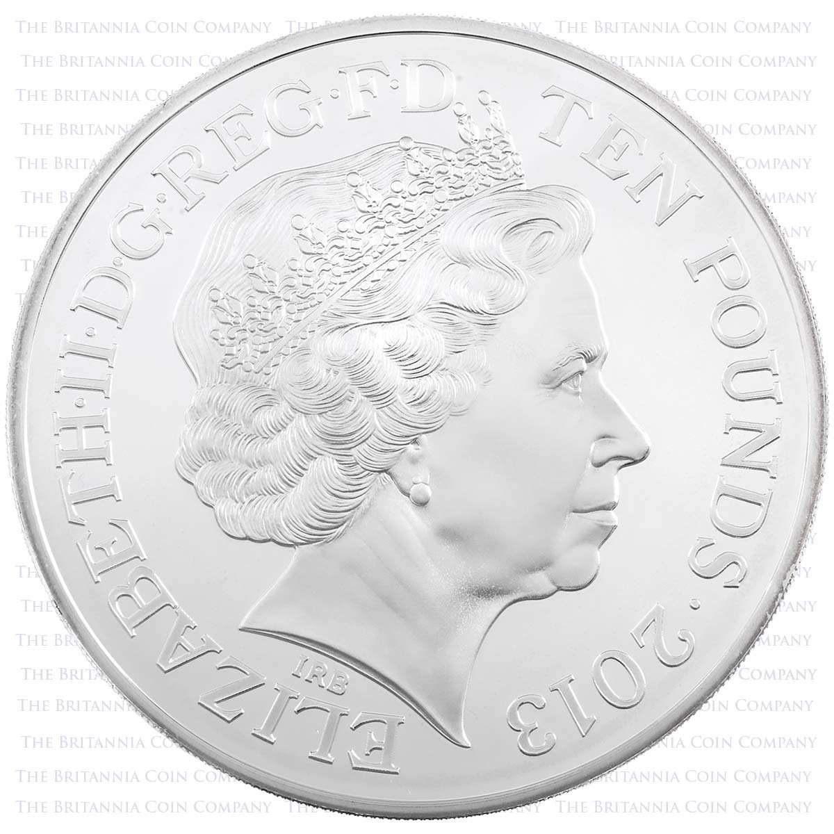UKCAS5 2013 Queen's Coronation 60th Anniversary 5oz Silver Proof Obverse