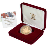 2004 Entente Cordiale Five Pound Crown Gold Proof Coin Thumbnail