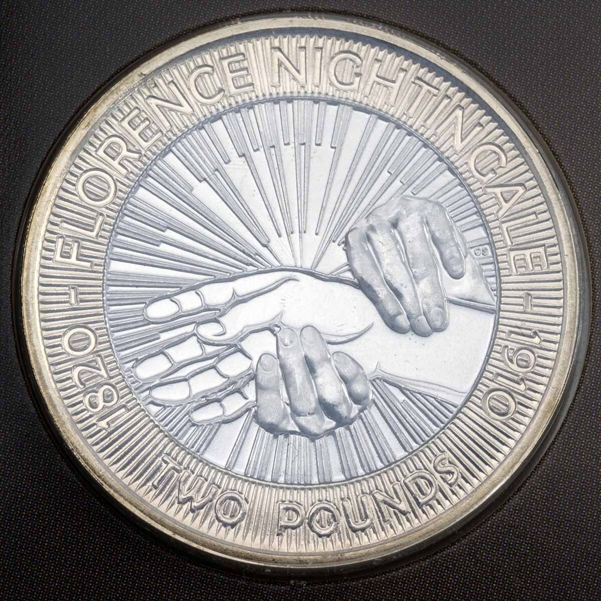 UKFNBUCC 2010 Florence Nightingale Two Pound Brilliant Uncirculated Carded Coin
