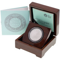 UKGCPT 2013 Prince George Christening Five Pound Crown Piedfort Platinum Proof Coin Thumbnail