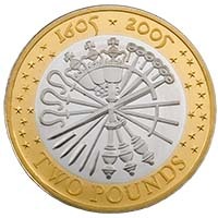 UKGPSP 2005 Gunpowder Plot £2 Silver Proof Thumbnail