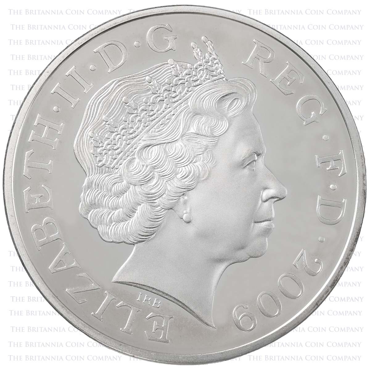 UKH8PF 2009 Henry VIII £5 Crown Piedfort Silver Proof Obverse