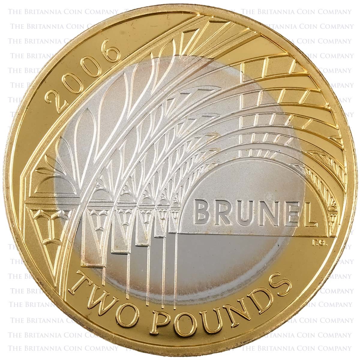 UKIB2SP 2006 Isambard Kingdom Brunel £2 Set Silver Proof Paddington
