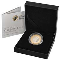 UKKBSP 2011 King James Bible Two Pound Silver Proof Coin Thumbnail
