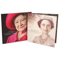 2002 Queen Mother Memorial £5 Crown BU in Folder Thumbnail