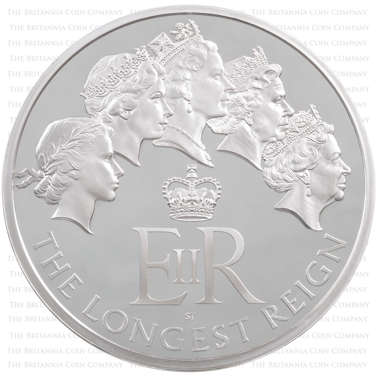 UKLRMGK 2015 Longest Reigning Monarch One Kilogram Silver Proof Coin Reverse