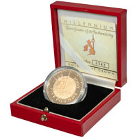 2000 Millennium Five Pound Crown Gold Proof Coin Thumbnail