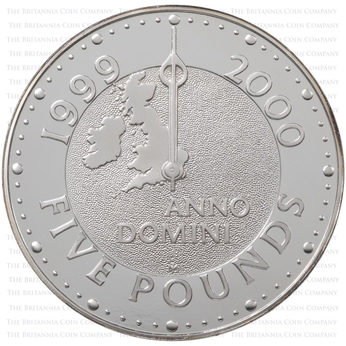 UKM99SP 1999 Millennium Five Pound Silver Proof Coin Reverse