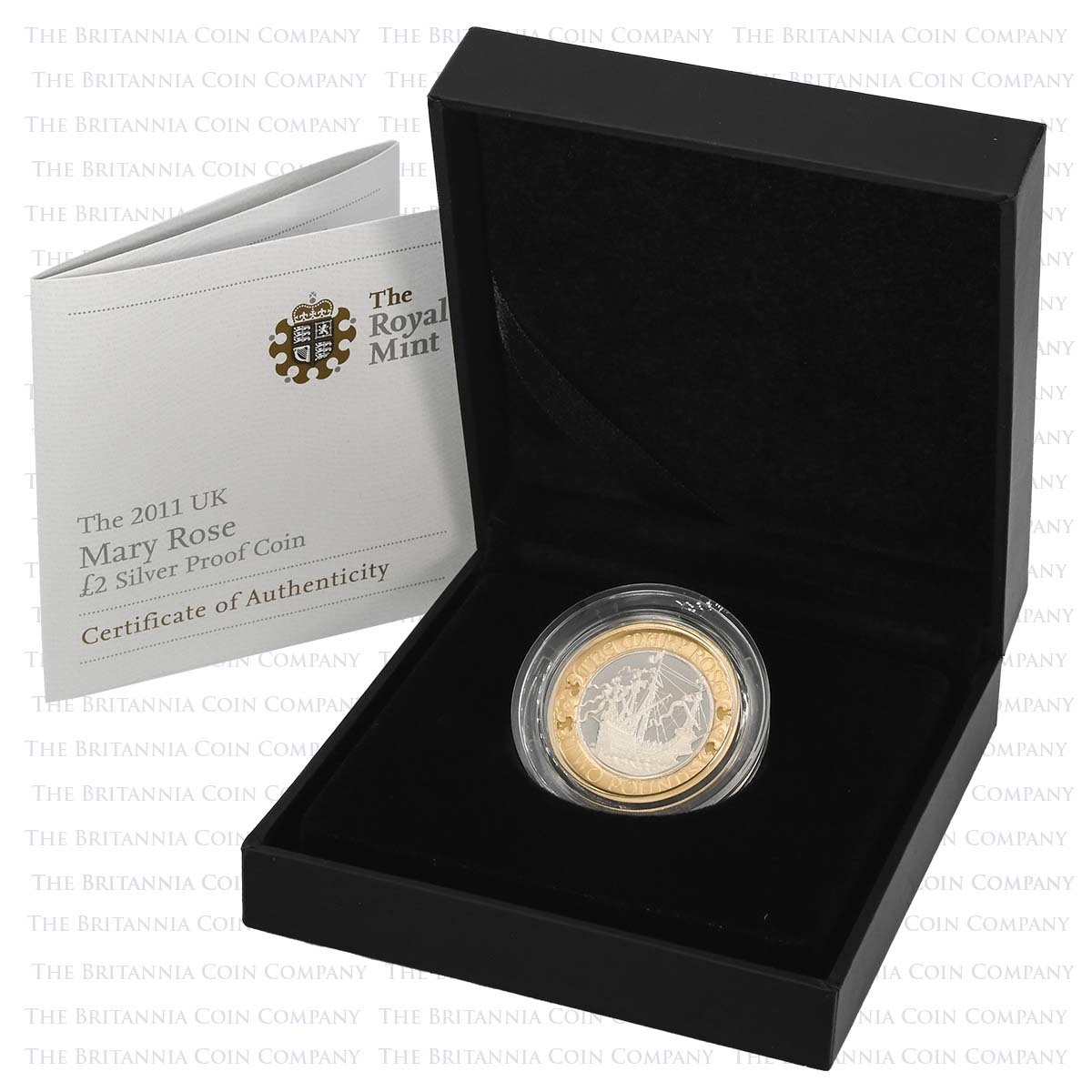 UKMRSP 2011 Mary Rose £2 Silver Proof Boxed